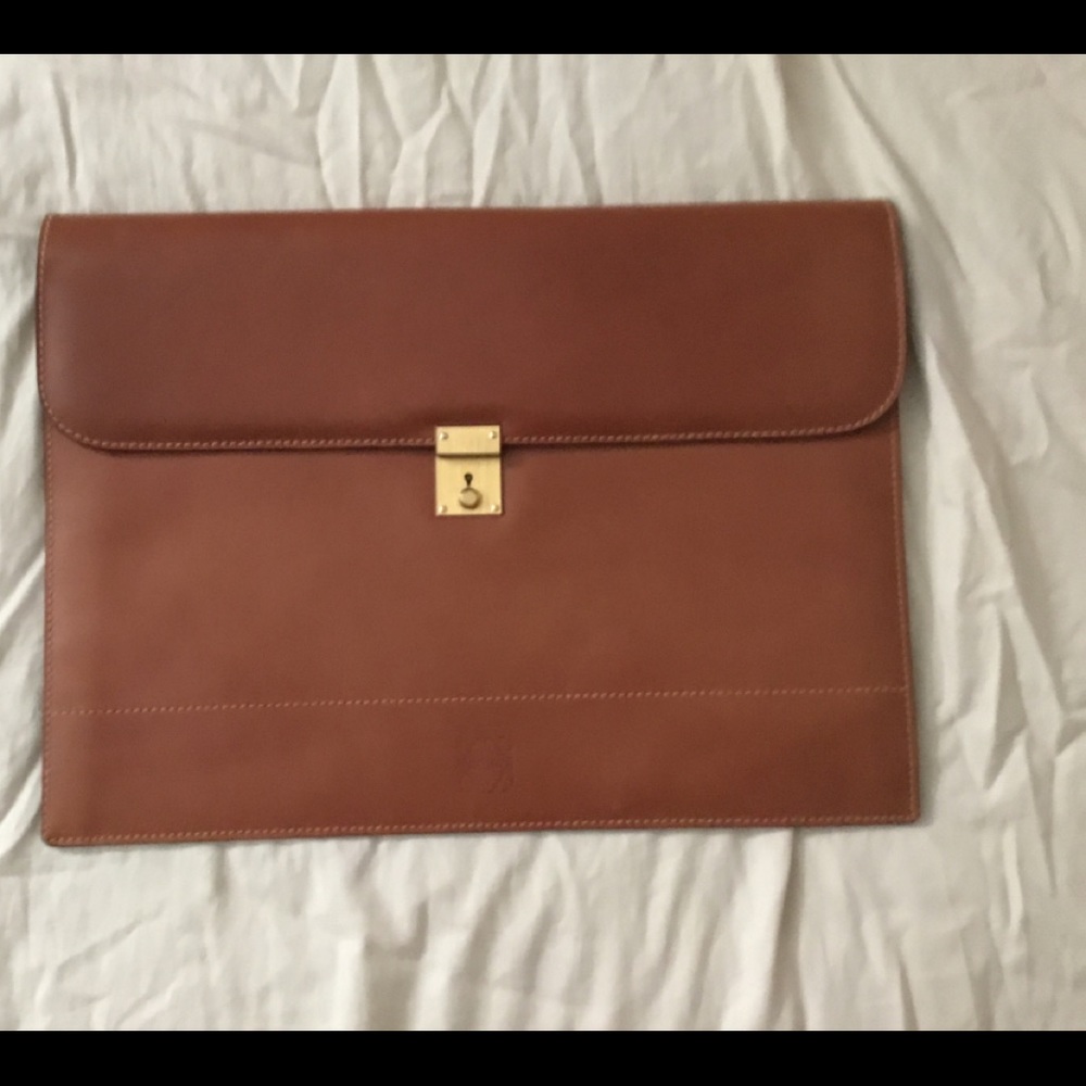 Vintage Loewe, NWOT Italian leather portfolio.High quality.